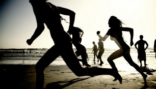 Running on the Beach